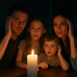 Familie im Backout Fall