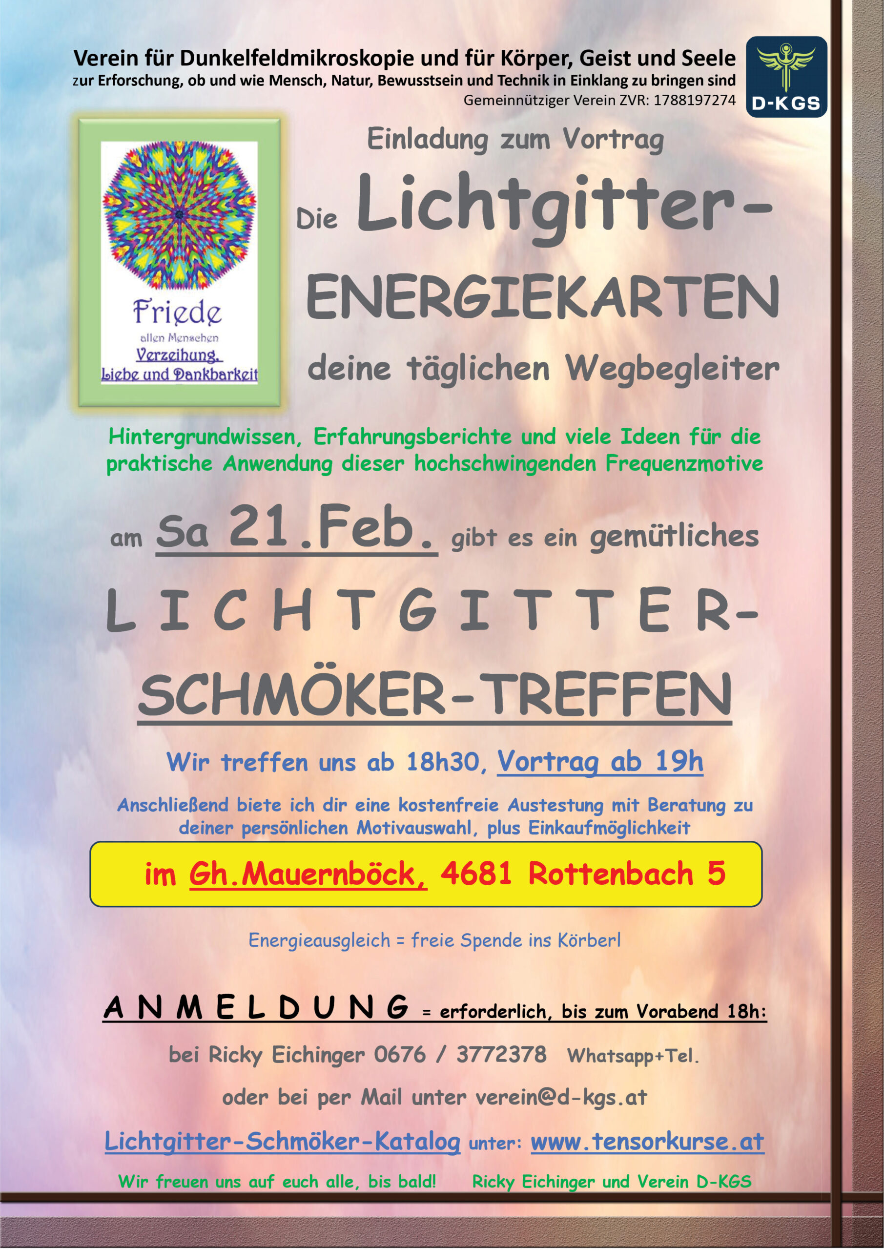 Lichtgitter Schmöker Treffen