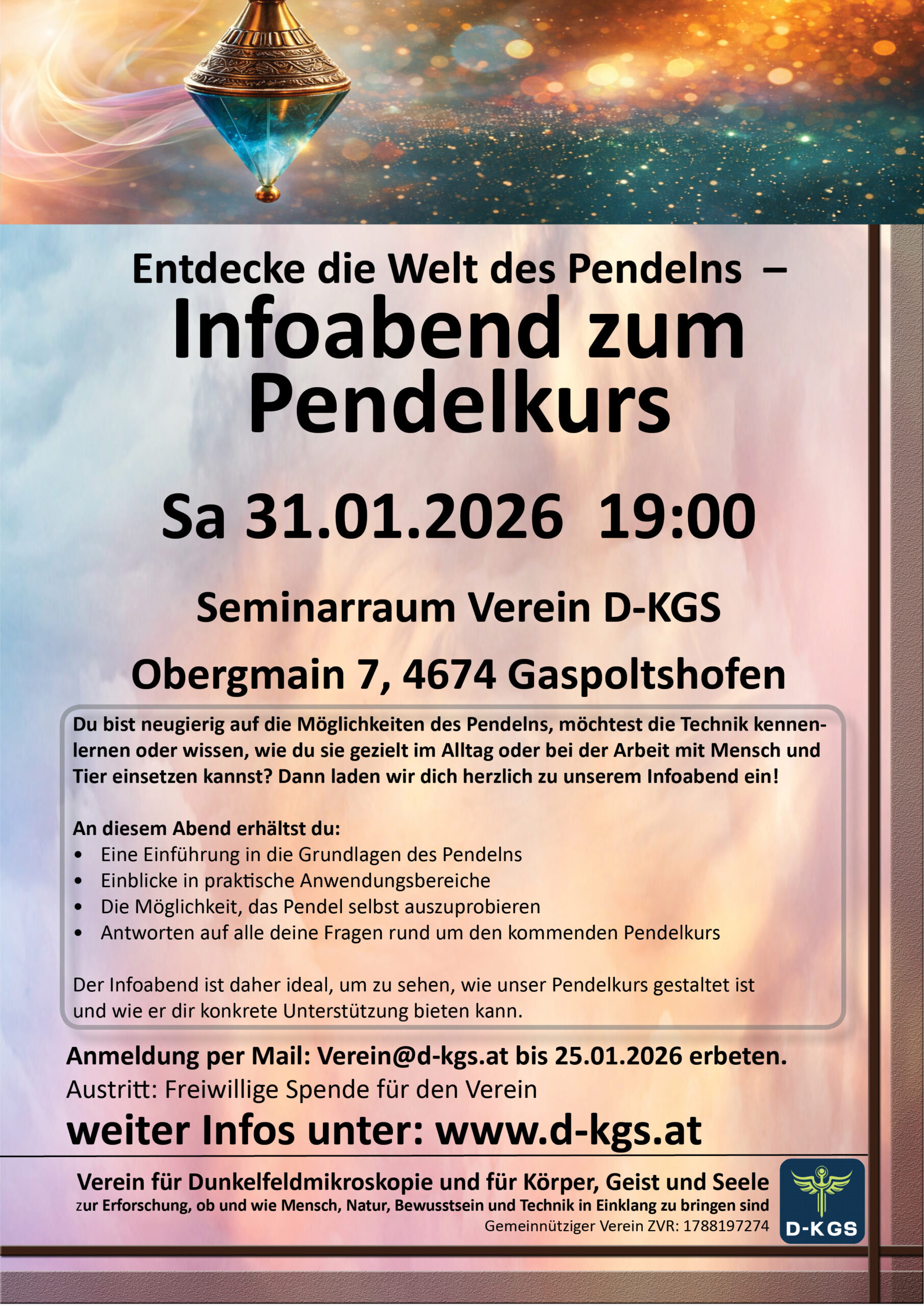 Infoabend Pendelkurs Verein d-kgs.at