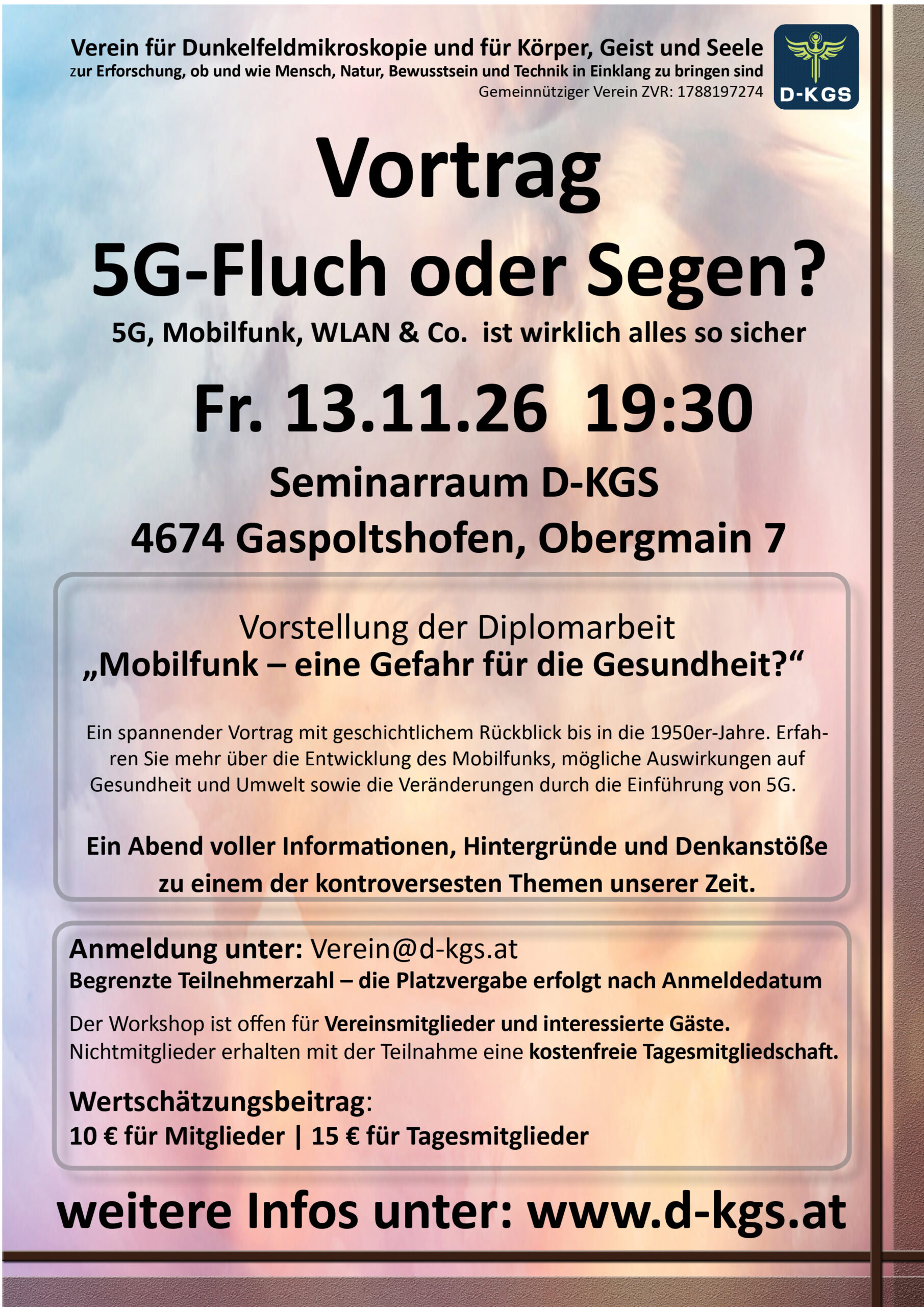 Vortrag 5G Fluch oder Segen 13.11.2026