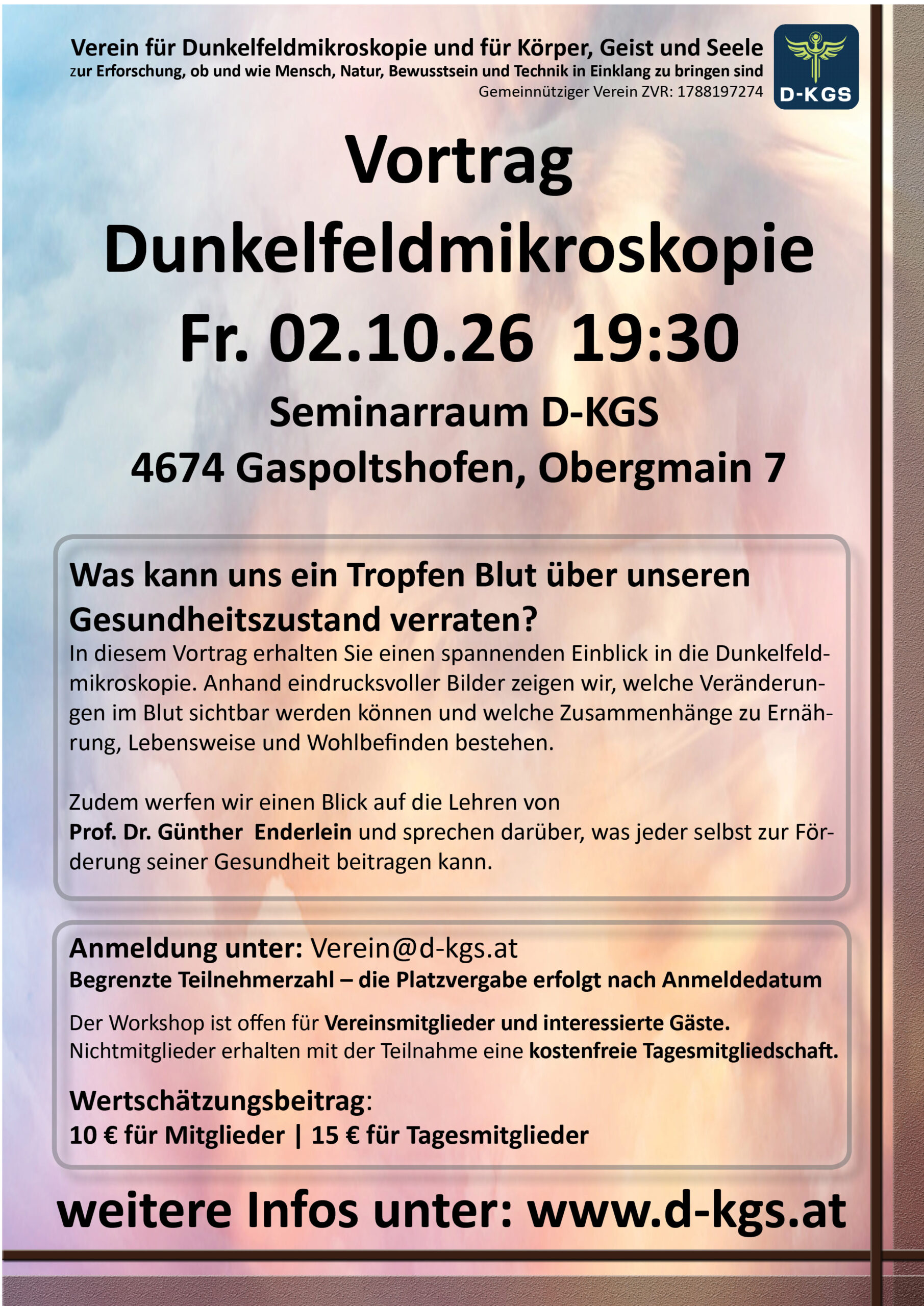 Workshop Dunkelfeldmikroskopie 02.10.2026